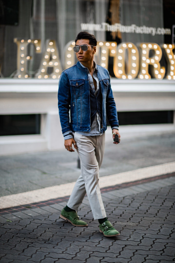 HOW TO PICK & STYLE THE RIGHT DENIM MOTO JACKET - @Bloggers_Boyfriend ...